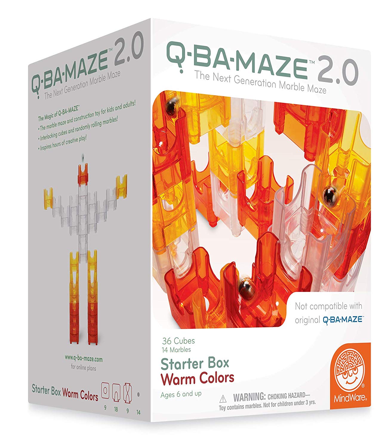 MindWare Q-BA-MAZE 2.0: Starter Box - Warm Colors