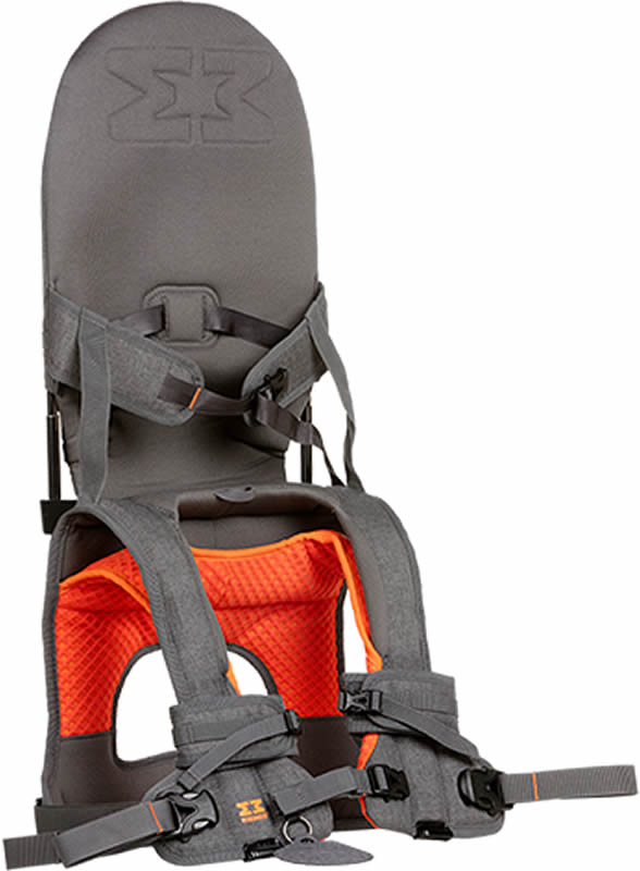 MiniMeis G4 Baby & Child Shoulder Carrier - Grey/Orange