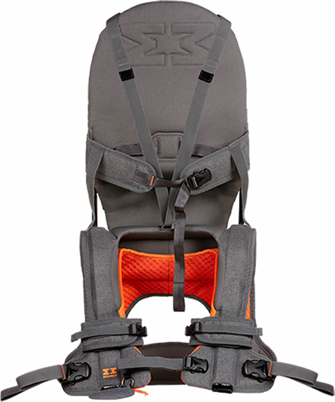 MiniMeis G4 Baby & Child Shoulder Carrier - Grey/Orange