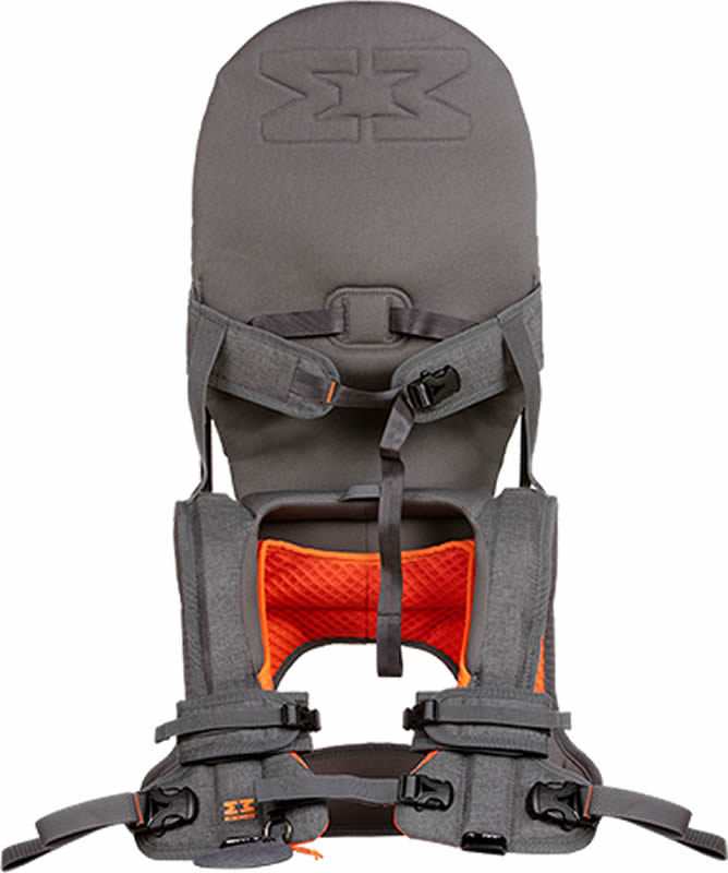 MiniMeis G4 Baby & Child Shoulder Carrier - Grey/Orange