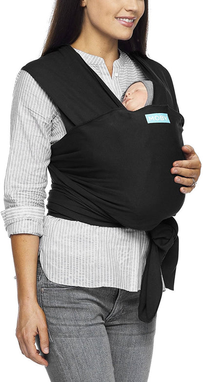 Moby Classic Cotton Wrap Baby Carrier - Black