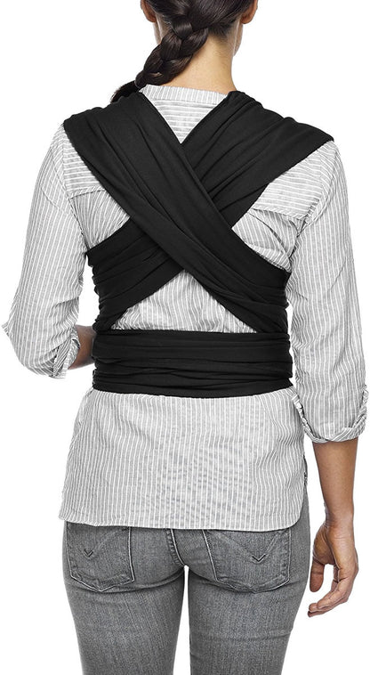 Moby Classic Cotton Wrap Baby Carrier - Black