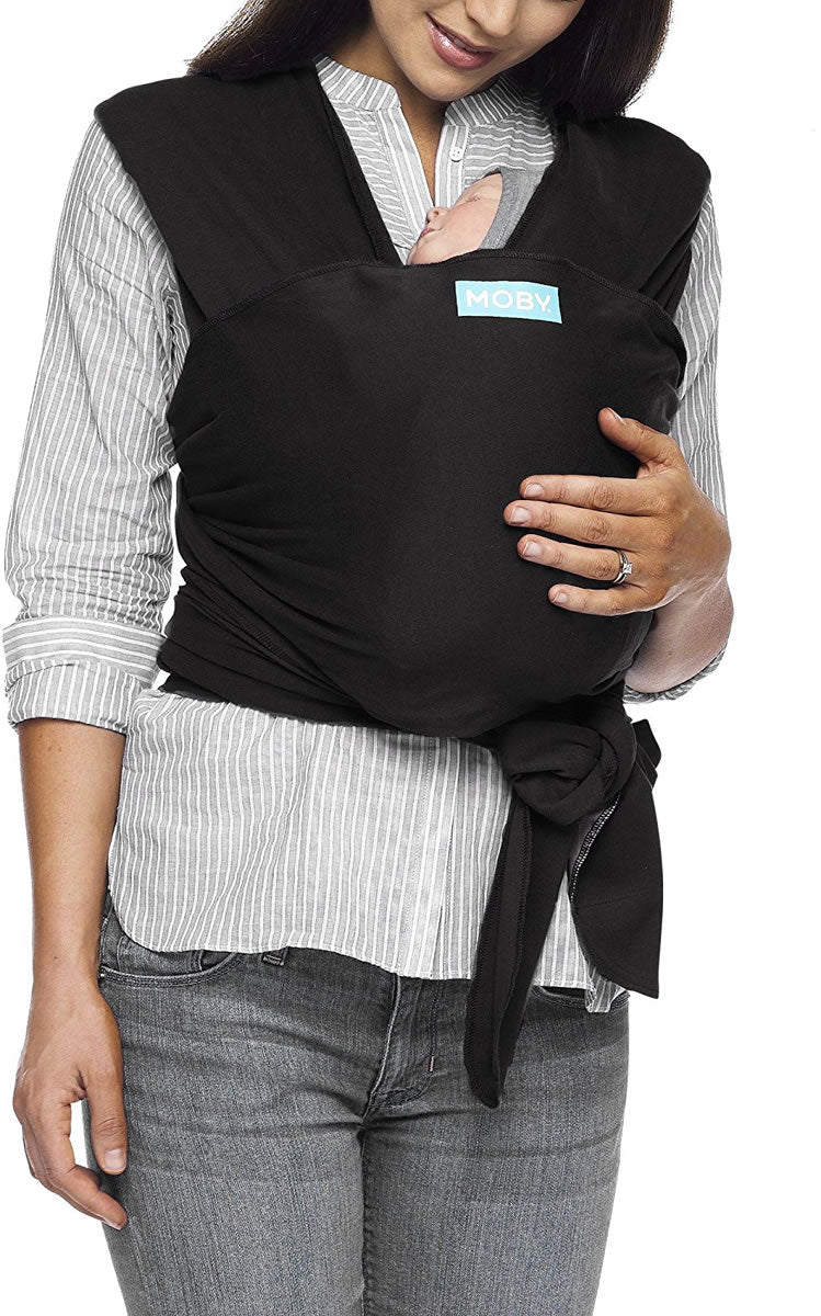 Moby Classic Cotton Wrap Baby Carrier - Black