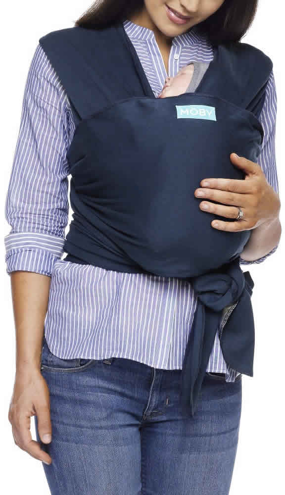 Moby Classic Cotton Wrap Baby Carrier - Midnight