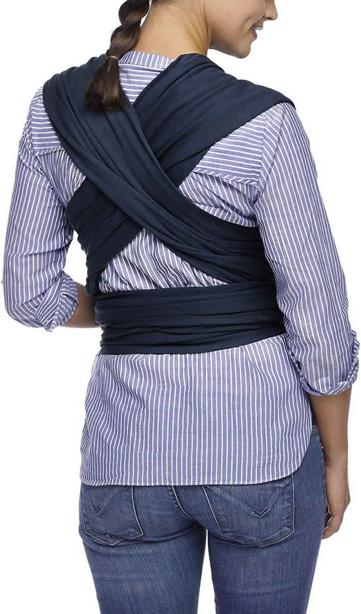 Moby Classic Cotton Wrap Baby Carrier - Midnight