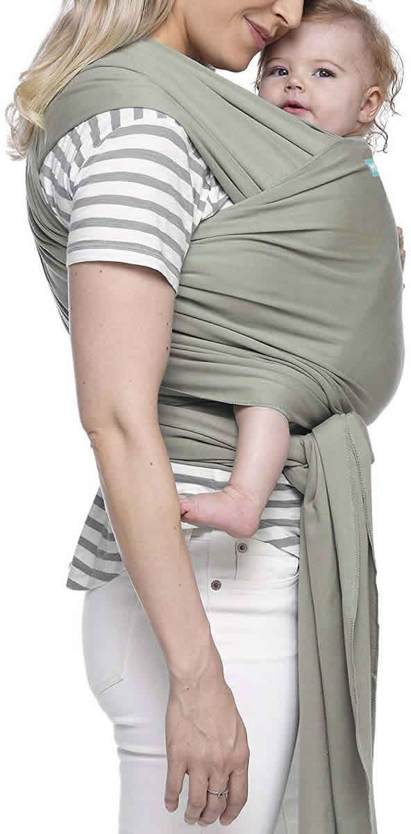 Moby Classic Cotton Wrap Baby Carrier - Pear