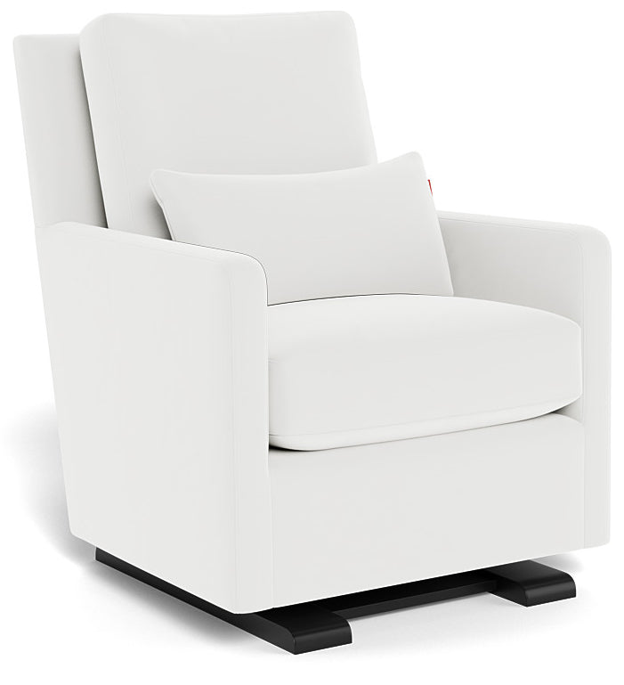 Monte Design Como Glider - Espresso Base / White Performance Microfiber Fabric