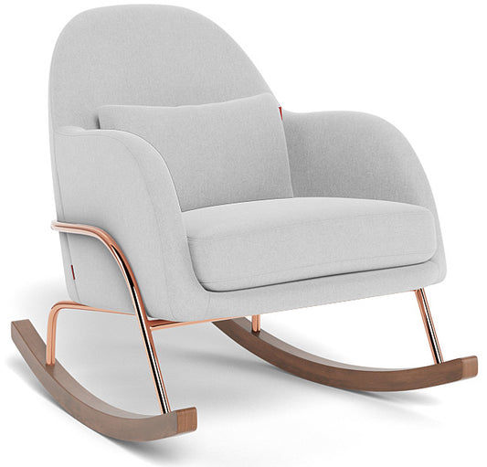 Monte Design Jackie Rocker - Rose Gold Copper Base / Ash Performance Heathered Fabric