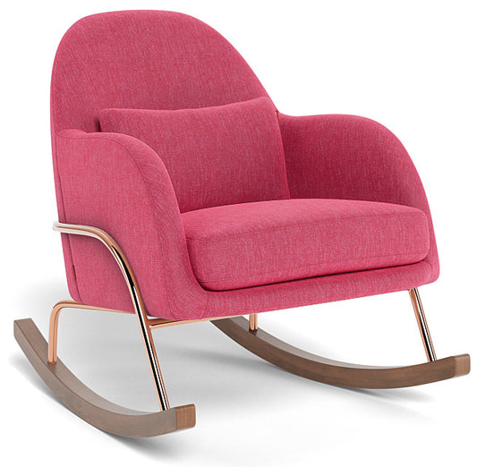 Monte Design Jackie Rocker - Rose Gold Copper Base / Hot Pink Performance Heathered Fabric