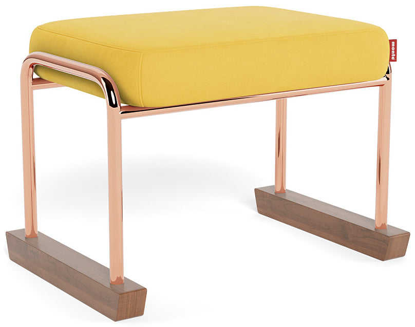 Monte Design Jackson Ottoman - Copper / Yellow