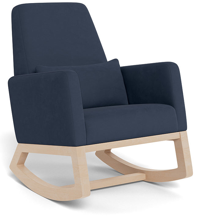 Monte Design Joya Rocker - Clear Maple Base / Navy Blue Performance Microfiber Fabric