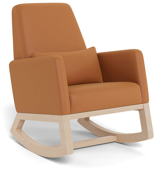 Monte Design Joya Rocker - Clear Maple Base / Tan Enviroleather Fabric