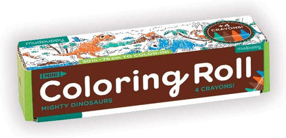 Mudpuppy Mini Coloring Roll - Mighty Dinosaurs