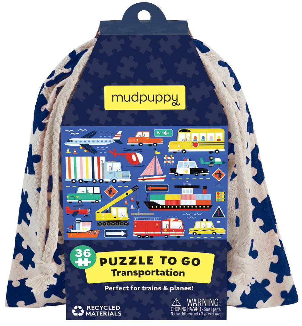 Mudpuppy Puzzle to Go - Transportation