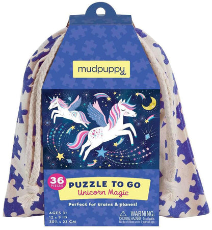 Mudpuppy Puzzle to Go - Unicorn Magic