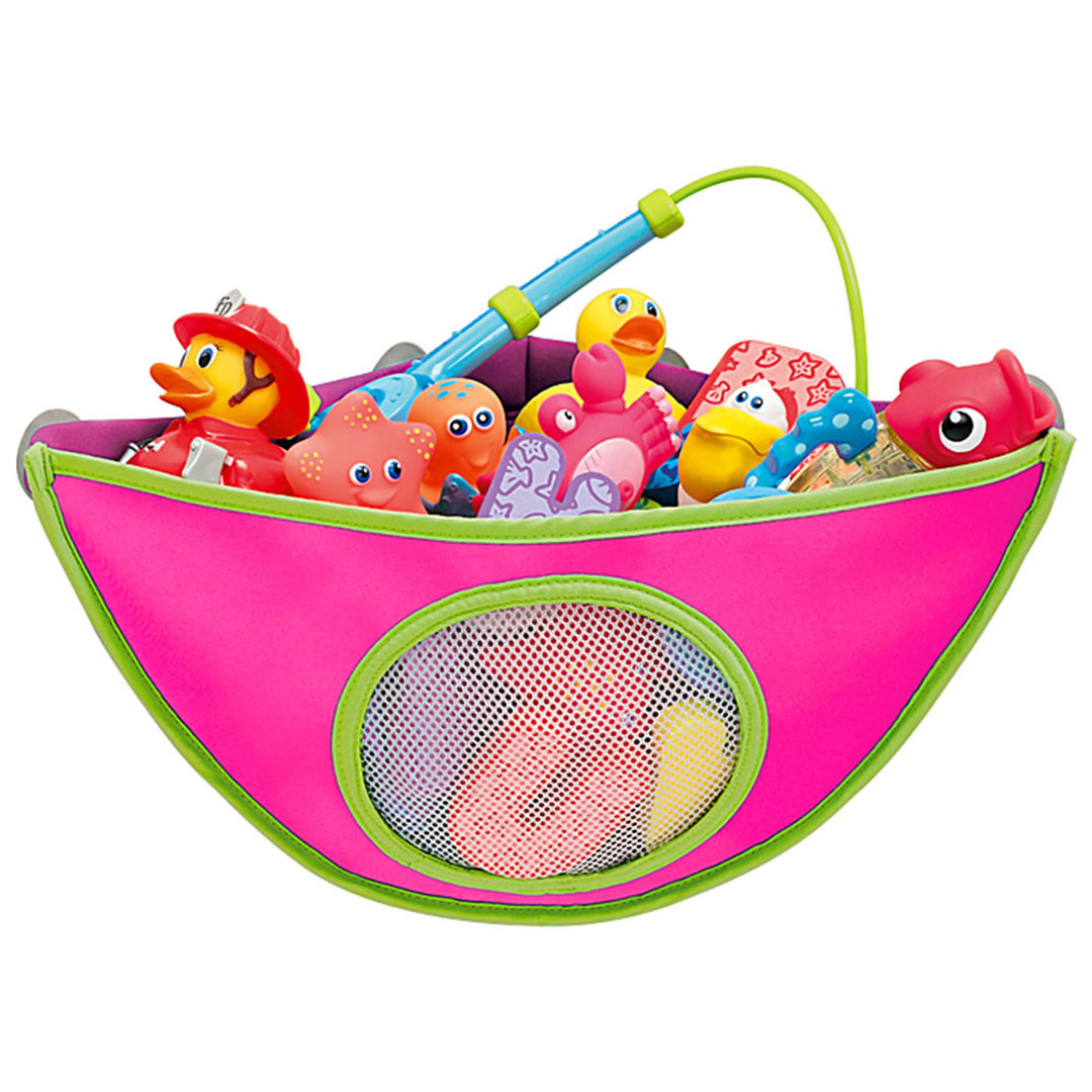 Munchkin Corner Bath Toy Organizer - Pink