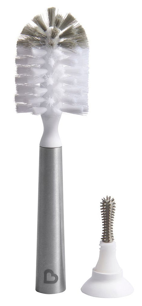 Munchkin Shine Stainless Steel Bottle Brush & Refill Brush Head