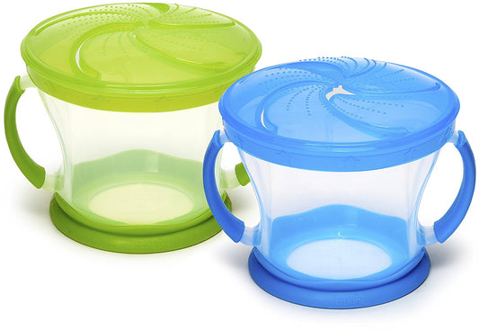 Munchkin Snack Catcher, 2-Pack - Blue/Green