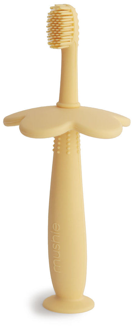 Mushie Flower Training Toothbrush - Daffodil