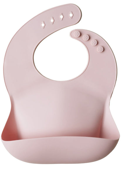 Mushie Silicone Baby Bib - Blush