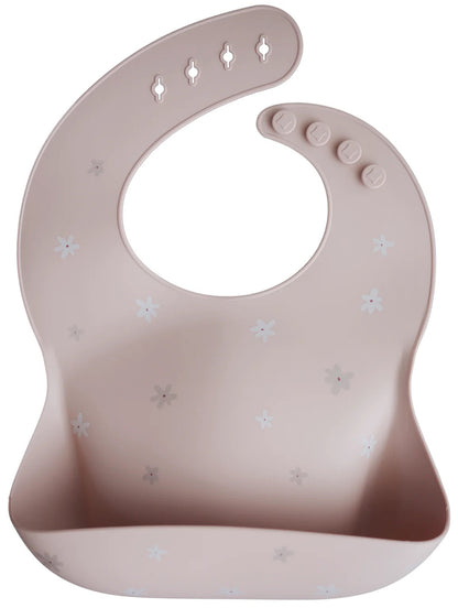 Mushie Silicone Baby Bib - Daisy