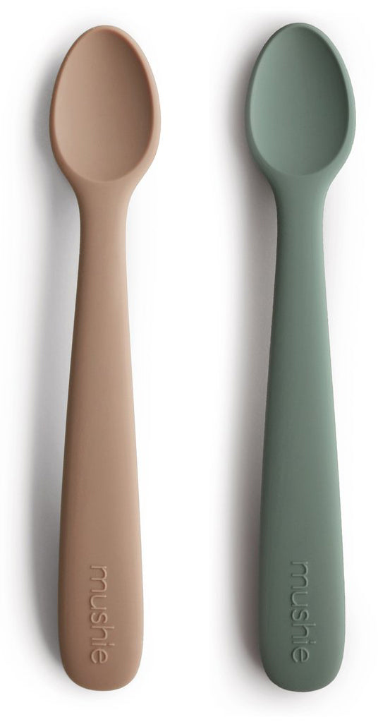 Mushie Silicone Feeding Spoon - Dried Thyme / Natural