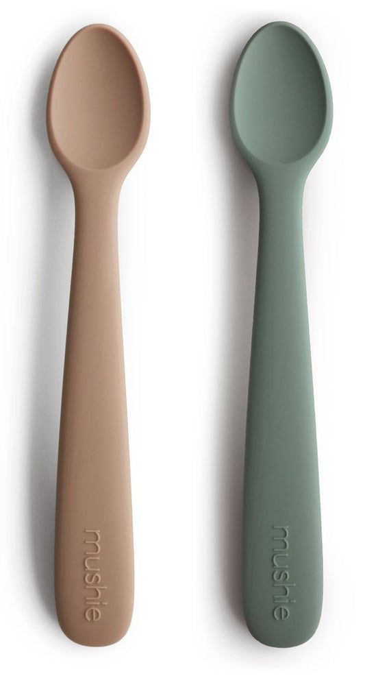 Mushie Silicone Feeding Spoon - Dried Thyme / Natural