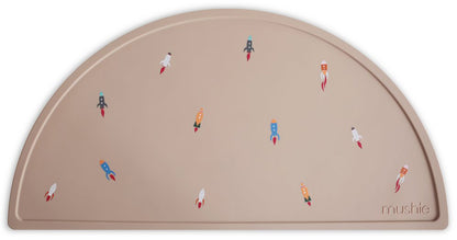 Mushie Silicone Place Mat - Rocket Ships