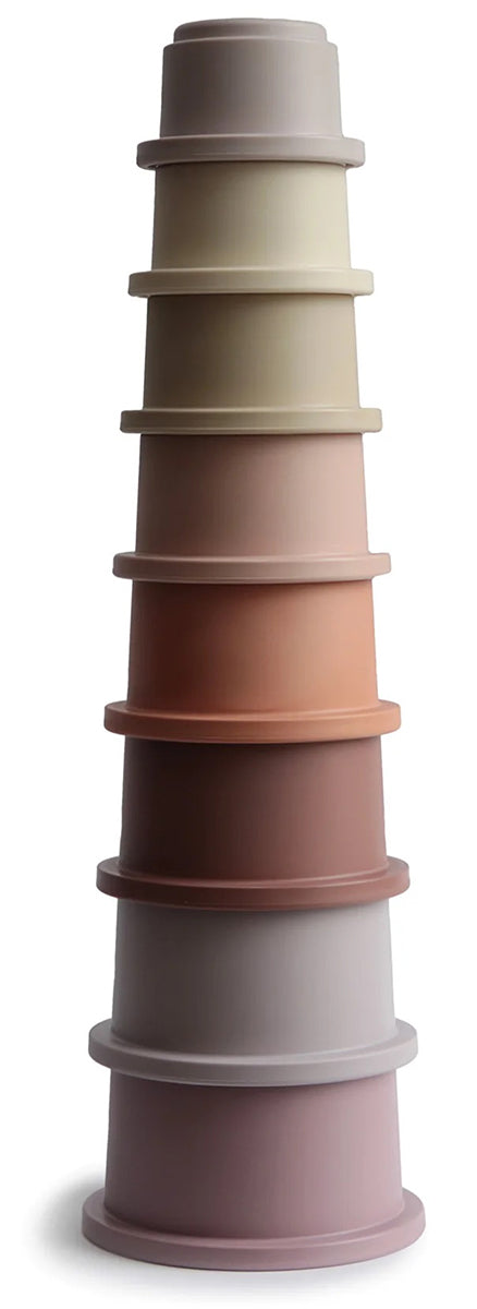 Mushie Stacking Cups Toy - Petal