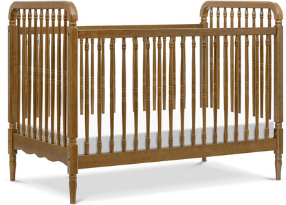 Namesake Liberty 3-in-1 Convertible Spindle Crib w/Toddler Bed Conversion Kit - Natural Walnut