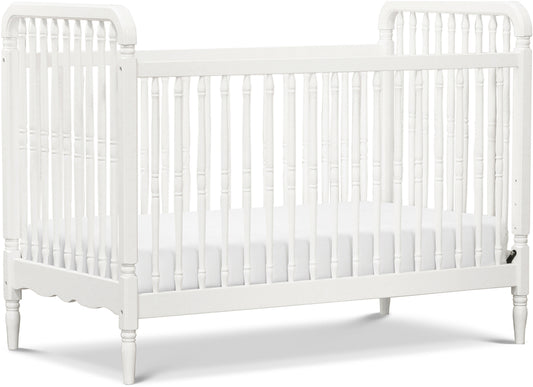 Namesake Liberty 3-in-1 Convertible Spindle Crib w/Toddler Bed Conversion Kit - Warm White