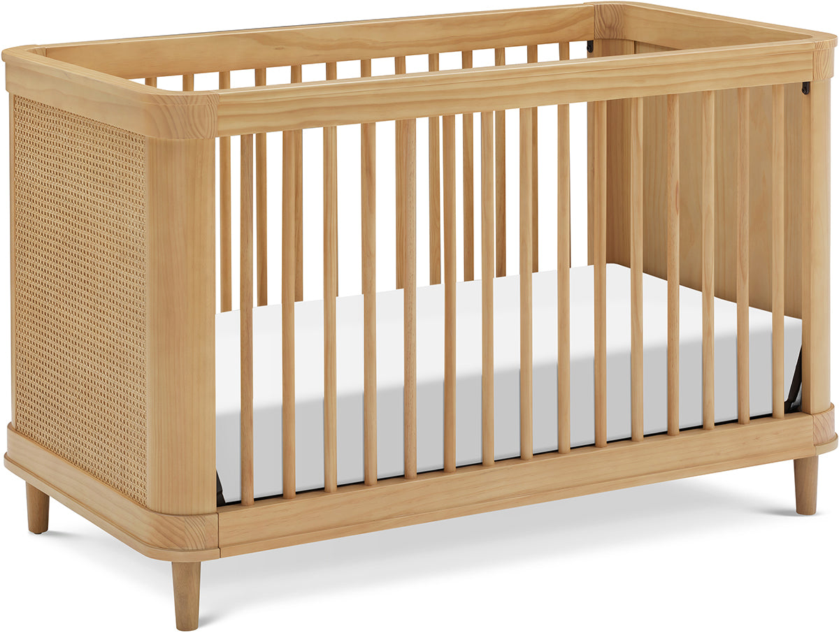 Namesake Marin w/ Cane 3-in-1 Convertible Crib - Honey / Honey Cane