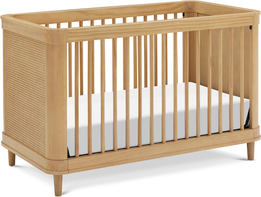 Namesake Marin w/ Cane 3-in-1 Convertible Crib - Honey / Honey Cane