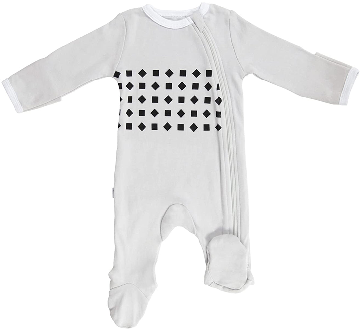 Nanit Breathing Wear Pajamas - 0-3 Months, Pebble Grey