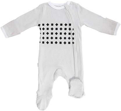 Nanit Breathing Wear Pajamas - 0-3 Months, Pebble Grey