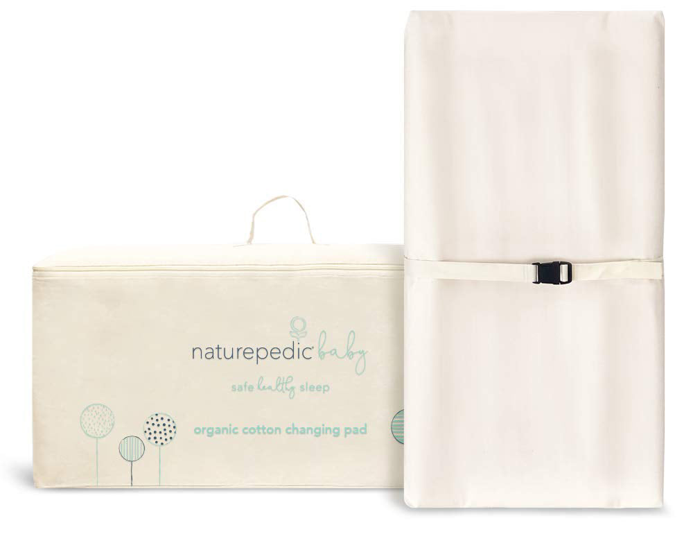 Naturepedic Organic Cotton 2-Sided Contoured Changing Pad - Natural