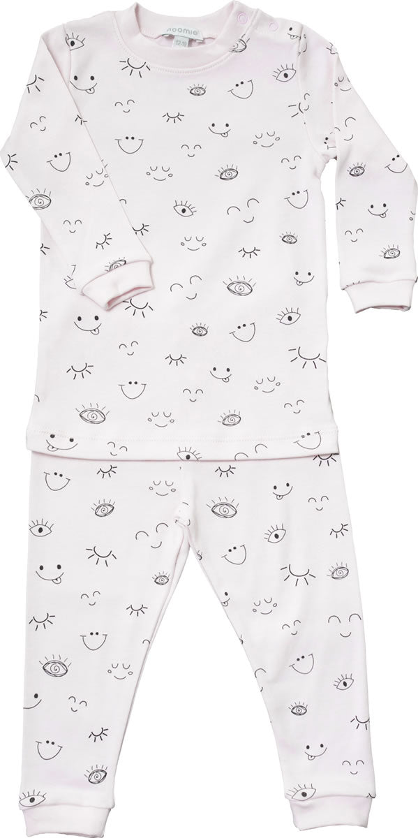 Noomie 2 Piece Pajamas - Pink Wink (12-18M)