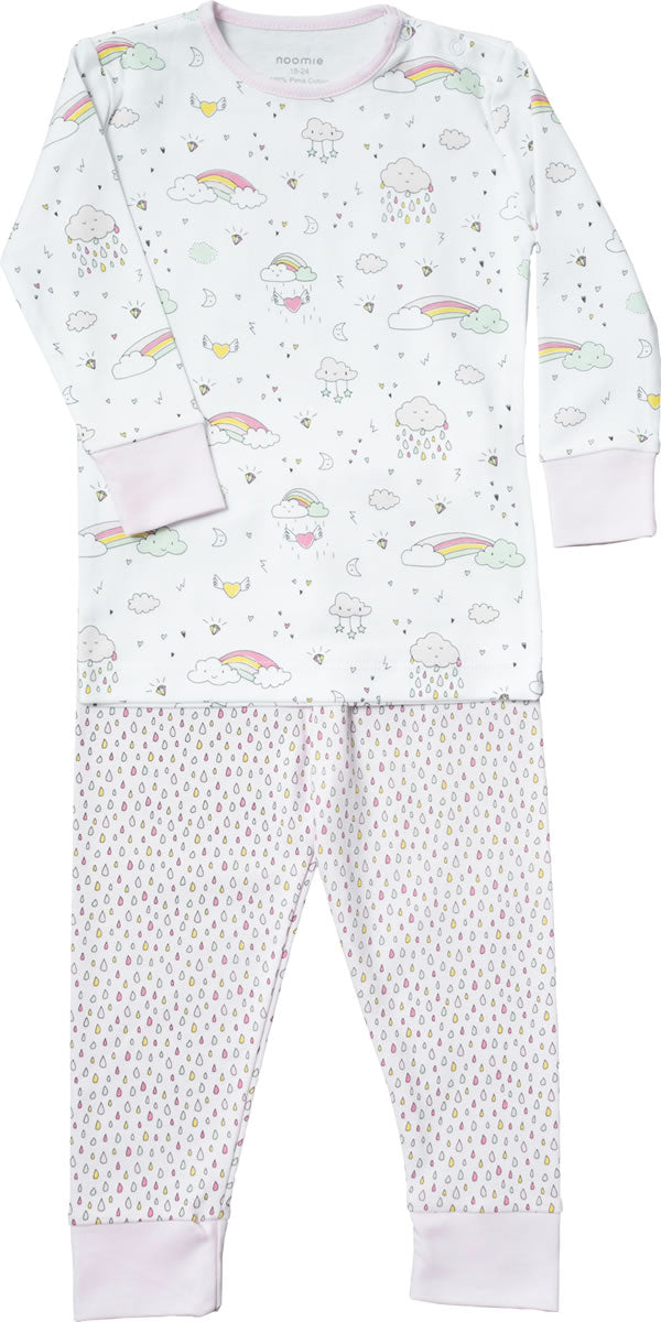 Noomie 2 Piece Pajamas - Rainbows (12-18M)