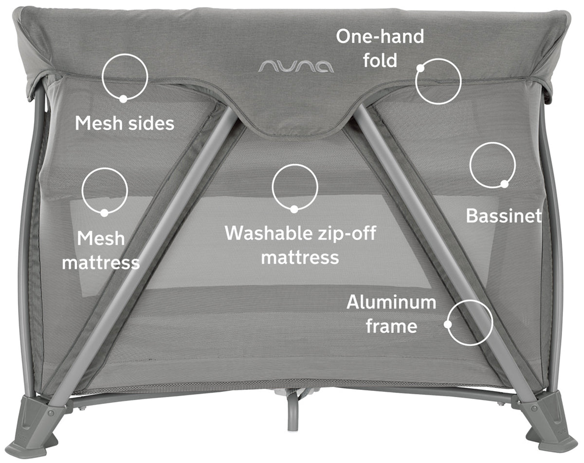 Nuna COVE Aire Go Playard - Frost