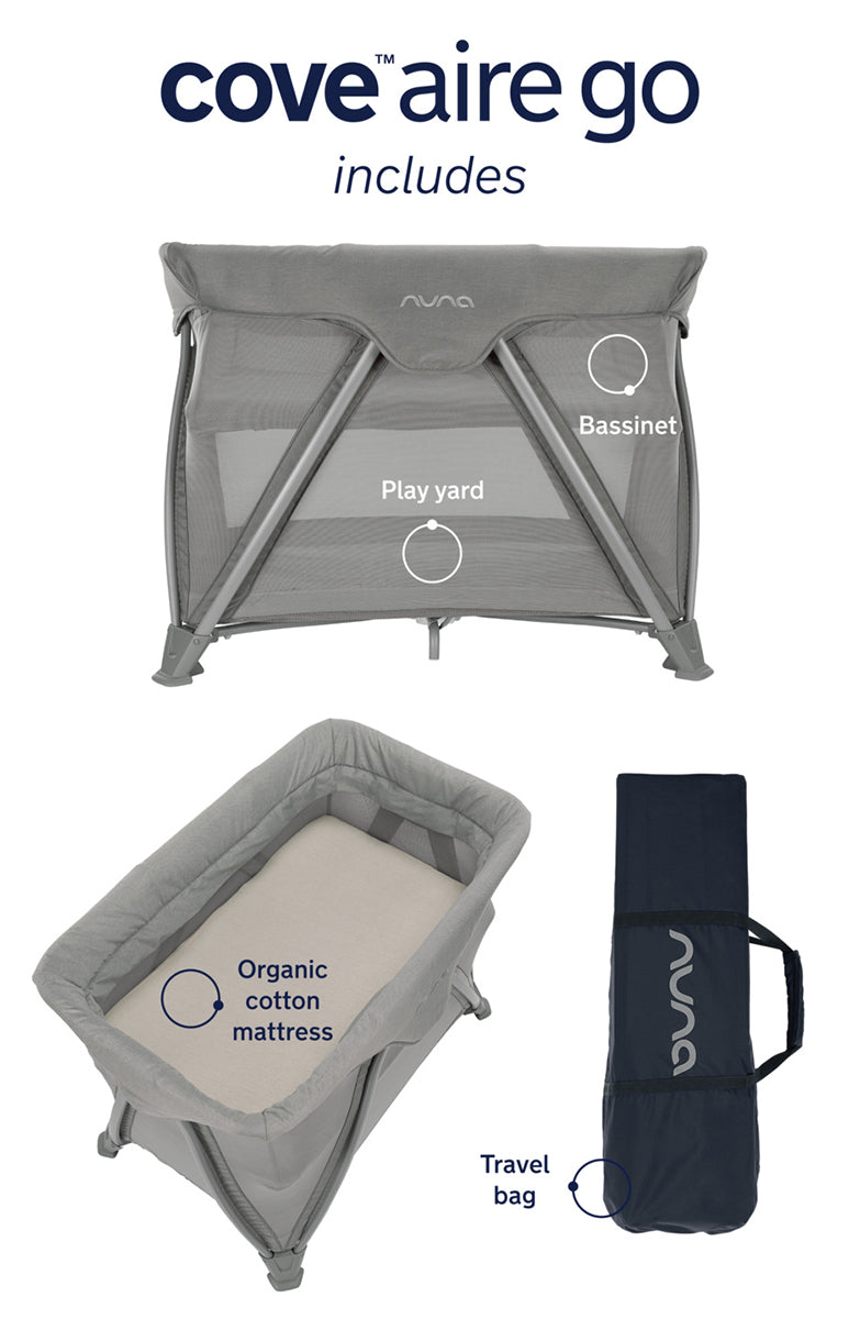 Nuna COVE Aire Go Playard - Frost