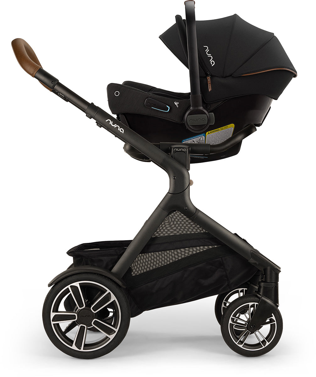 Nuna DEMI Next Stroller with Rider Board + PIPA urbn Travel System - Caviar