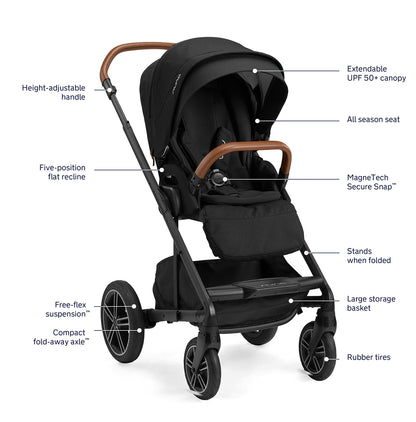 Nuna MIXX next + PIPA urbn Travel System - Caviar