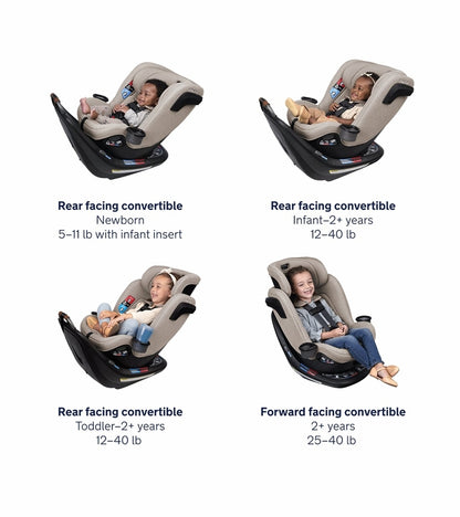 Nuna REVV Rotating Convertible Car Seat - Hazelwood