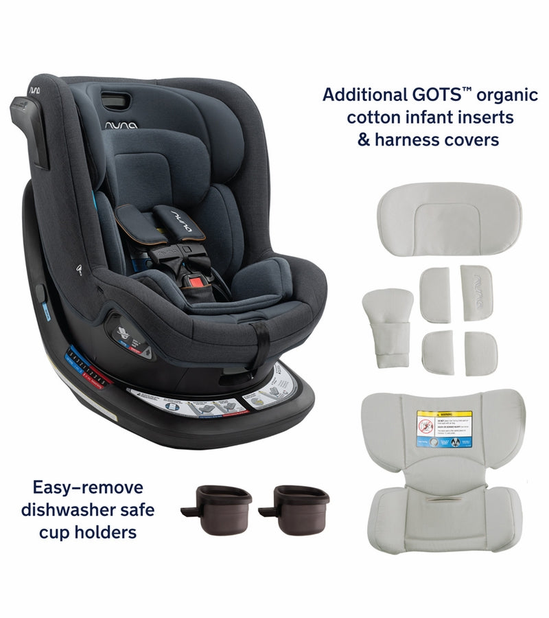 Nuna REVV Rotating Convertible Car Seat - Caviar