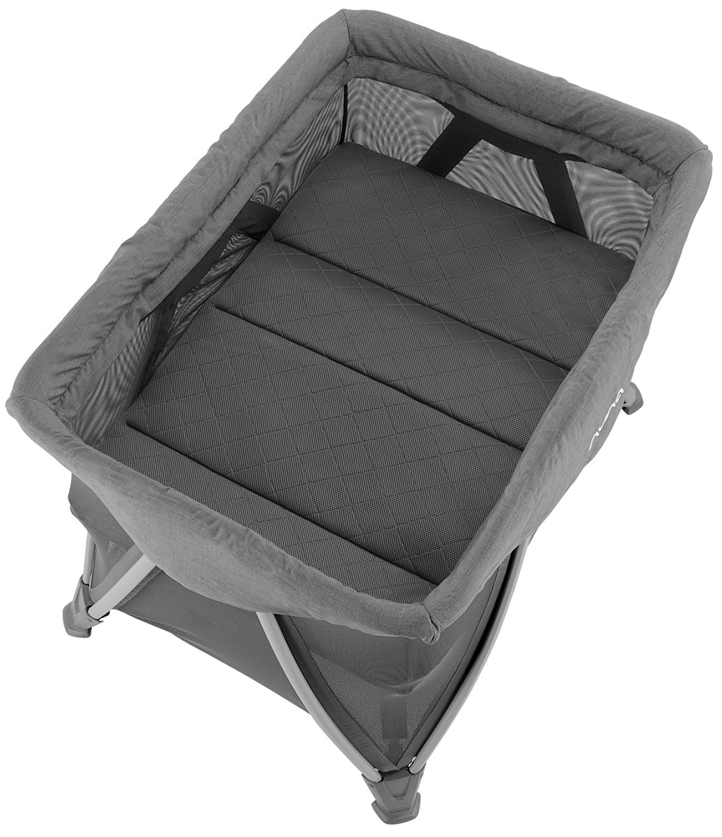 Nuna SENA Aire Playard with Zip-Off Bassinet + Changer (One Box) - Granite