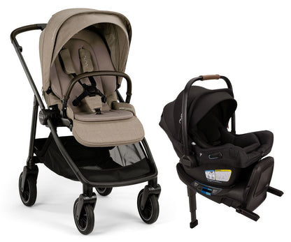 Nuna SWIV + PIPA Aire RX Travel System Bundle - Acorn / Caviar