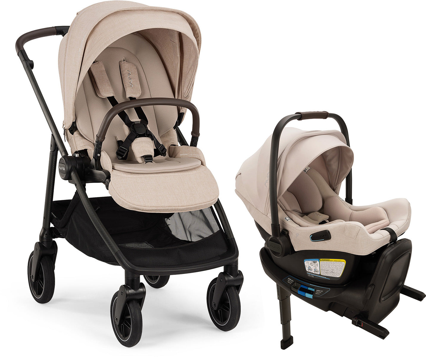 Nuna SWIV + PIPA Aire RX Travel System Bundle - Biscotti / Biscotti