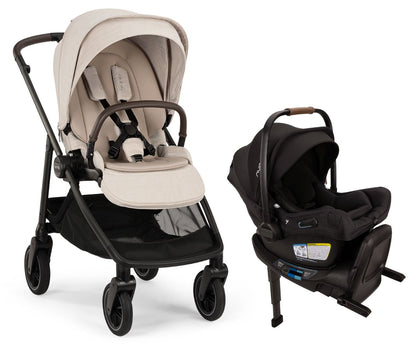 Nuna SWIV + PIPA Aire RX Travel System Bundle - Chai / Caviar