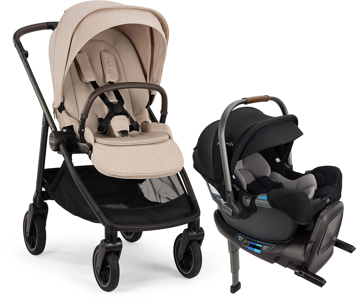 Nuna SWIV + PIPA RX Travel System Bundle - Biscotti / Caviar