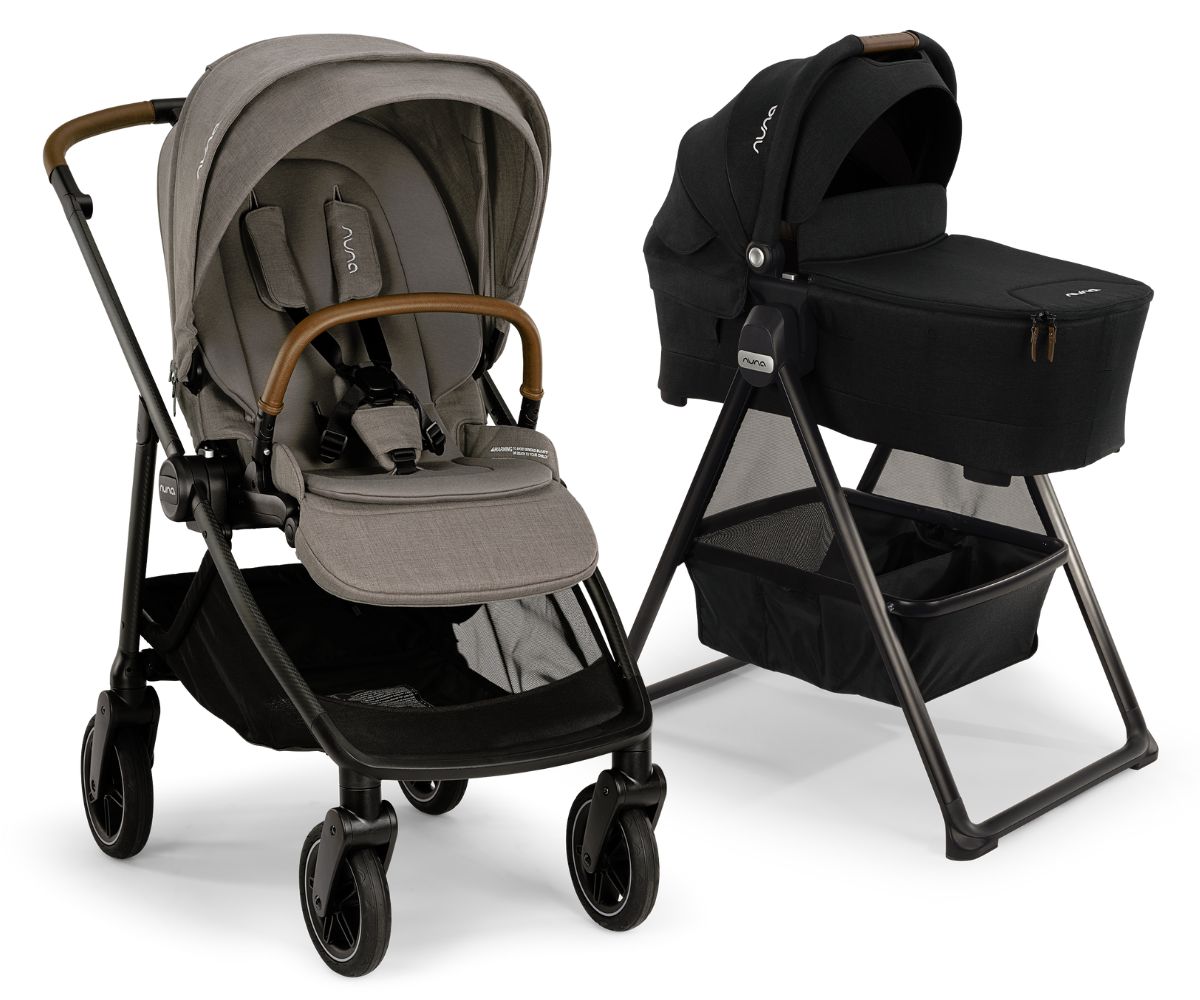 Nuna SWIV Stroller + LYTL Bassinet Bundle - Granite / Caviar